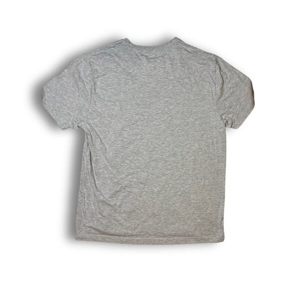Hurley Mens Gray Dri-Fit T-Shirt With Blue & Black Logo Graphic Print Size L 60% - Picture 3 of 5